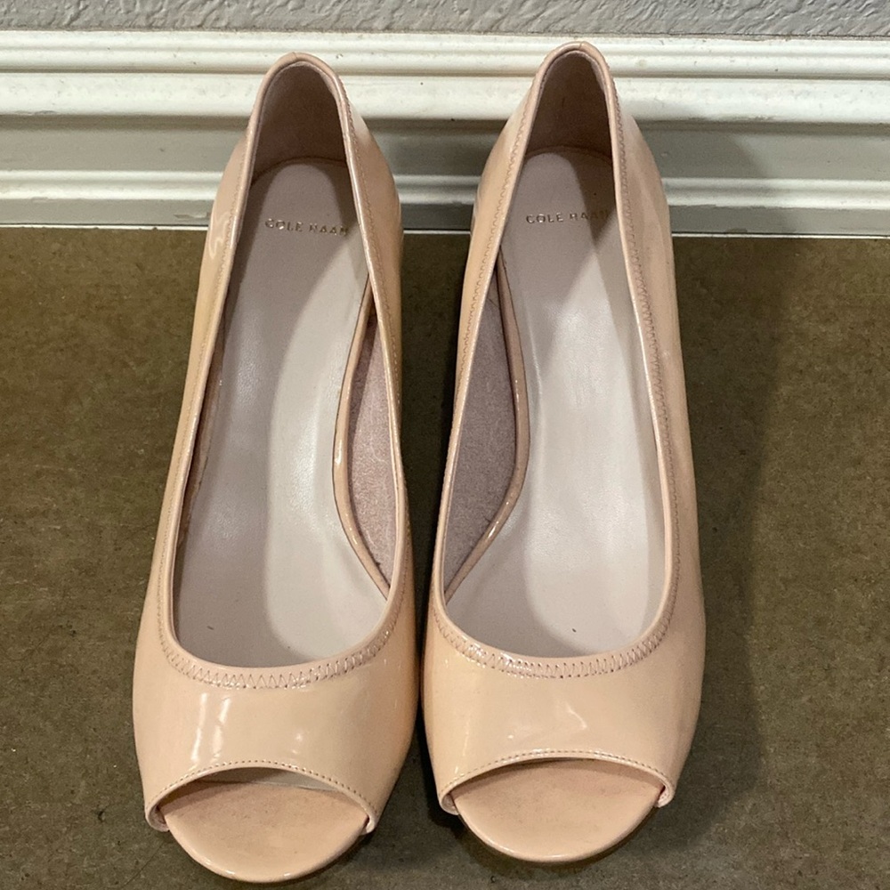 Cole Haan pink wedge shoes